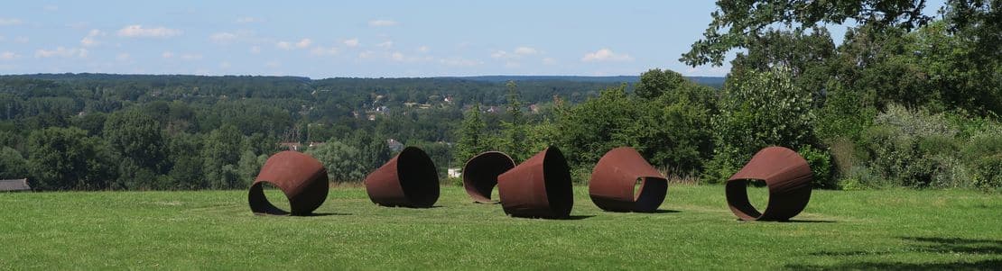 Chaumont-sur-Loire : "L'Archipel", oeuvre de Shodo Suzuki (jardin pérenne)