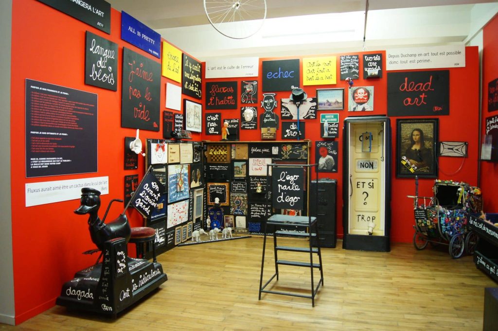 La Fondation du Doute. Oeuvres de Ben (exposition pérenne).