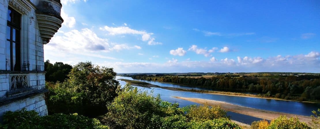 Vue sur la Loire depuis le château de Chaumont-sur-Loire