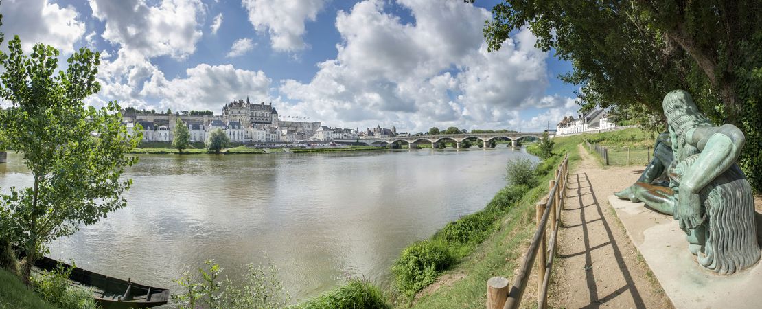 Le château d'Amboise vu depuis la Loire