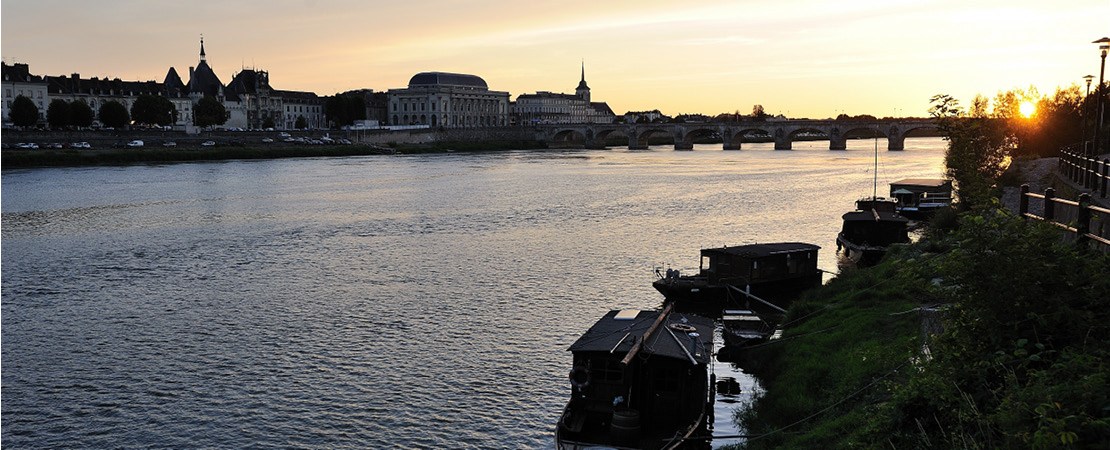 Coucher de soleil sur la Loire