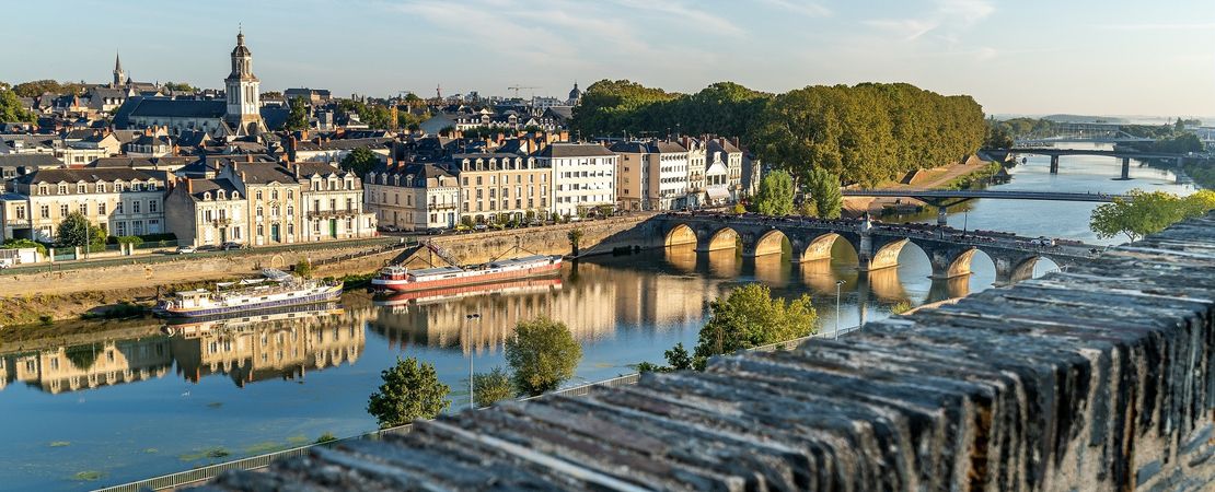 Vue de la Doutre depuis le chateau d'Angers