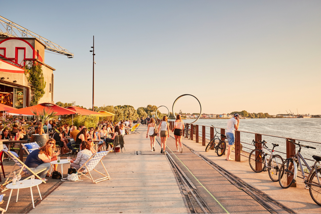 animation et vélo sur l'Ile de Nantes