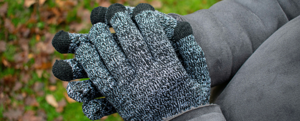 paire de gants gris